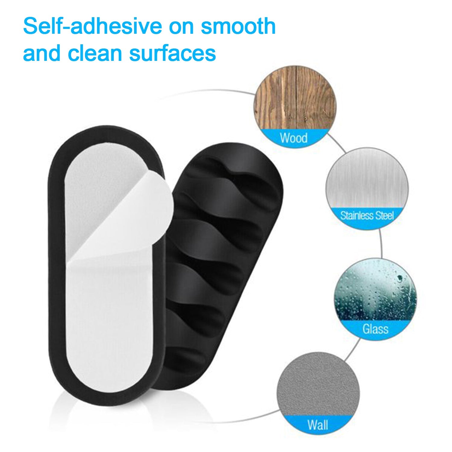 6298 10PCS CABLE HOLDER AND SUPPORTER FOR GIVING SUPPORT AND STANCE TO ALL KIND OF CABLES. DeoDap 6298 10PCS CABLE HOLDER AND SUPPORTER FOR GIVING SUPPORT AND STANCE TO ALL KIND OF CABLES. DeoDap
